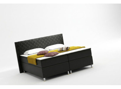 Boxspringbett Box Hotel Bett mit Visco & Matratze Lederbett Betten Doppelbett K3