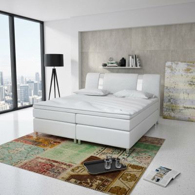 Boxspringbett Box Hotel Bett mit Visco & Matratze Lederbett Betten Doppelbett