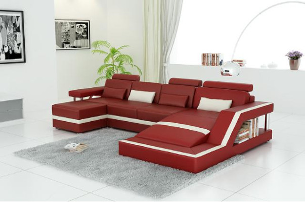 Designer Ecksofa Sofa Wohnlandschaft Big Modernes Ledersofa Couch Hamburg III