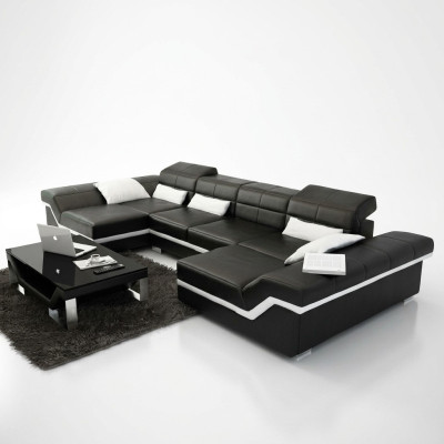 Big couch ledergarnitur polster neu ledersofa xxl sofa ecksofa wohnlandschaft