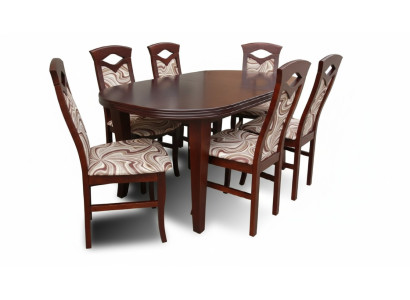 Esstisch + 6 Stühle Esszimmer Set Essgruppe Gruppentisch Tisch Tische