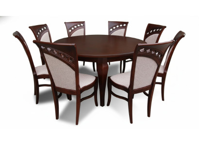 Esstisch + 8 Stühle Esszimmer Set Essgruppe Runder Rund Tisch Tische Neu