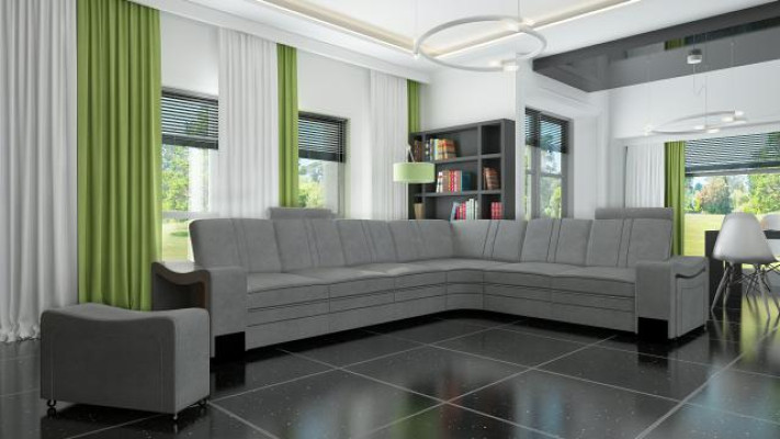 Stoffcouch Textil Polster Eckcouch Couch Sofa Ecksofa Wohnlandschaft