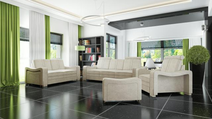 Sofagarnitur Textil Polster Couch Sofa Garnitur Stoffsofa 3+2+1 Wohnlandschaft