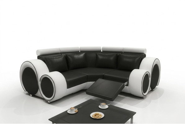 Ecksofa Sofa Couch BERX Polster Wohnlandschaft Leder Eck Sofas Garnitur L Form