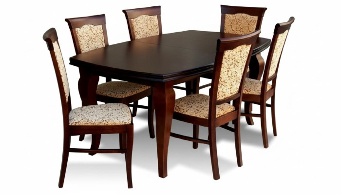 Esstisch + 6x Stühle Stuhl Esszimmer Set Essgruppe Modern Tisch Tische Neu Z11