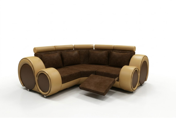 Ecksofa Sofa Couch Polster Wohnlandschaft Textil Eck Sofas Garnitur Stoff BER-X