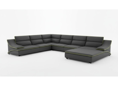Ecksofa Ledersofa Polster Wohnlandschaft Couch Sitz Eck Garnitur U Form EltmannG