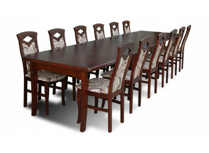 Esstisch + 12 Stühle Esszimmer Set Essgruppe Klassischer Tisch Tische Neu