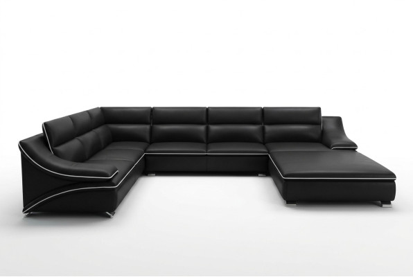 Ledersofa Couch Sofagarnitur Neu 3+2+1 Sitzer Garnitur Design Modern Sofa