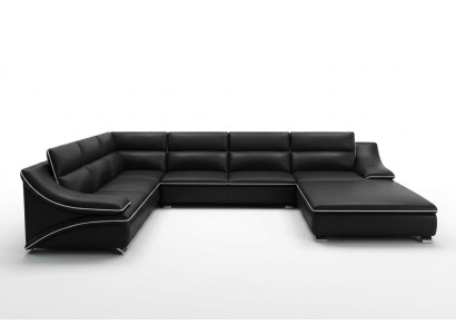 Ledersofa Couch Sofagarnitur Neu 3+2+1 Sitzer Garnitur Design Modern Sofa