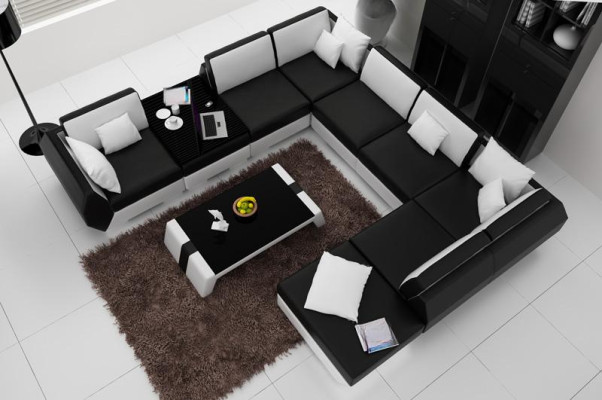 Ledersofa Couch Sofagarnitur Neu Ecksofa Eck Garnitur Design Modern Sofa R7002