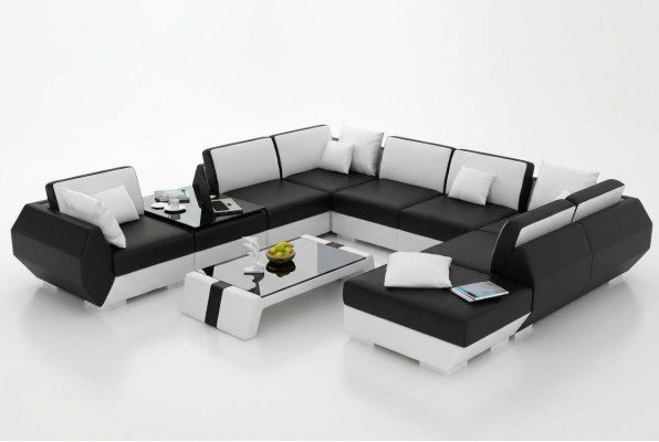 Ledersofa Couch Sofagarnitur Neu Ecksofa Eck Garnitur Design Modern Sofa R7002