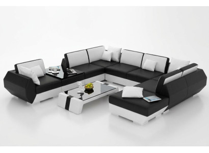 Ledersofa Couch Sofagarnitur Neu Ecksofa Eck Garnitur Design Modern Sofa R7002