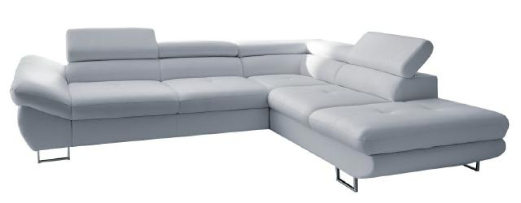 Ecksofa Eck Wahl Leder Stoff Polster Textil Bett+Kasten Couch Sofa Ecke Garnitur