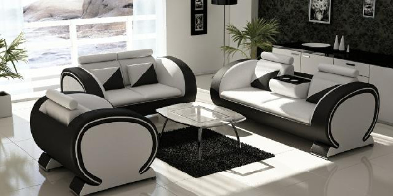 Sofagarnitur Ledersofa Sofa Couch Polster Leder Garnitur Couchen Sofas 3+2+1