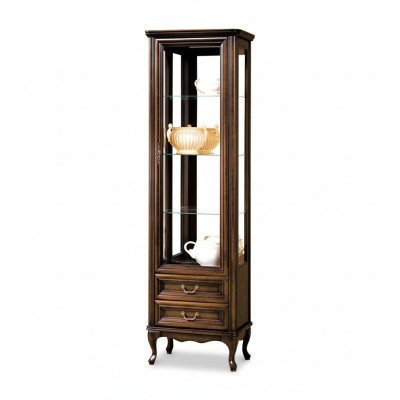 Klassische Vitrine Schrank Italienische Möbel Vitrinenschrank Vitrinen Neu W-1/2