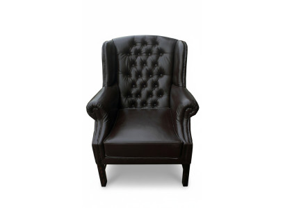 Chesterfield Sessel Ohrensessel Fernsehsessel Couch Relax Leder Sofa Sitzer C.15