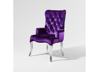 Designer Sessel Samt Sofa Lounge Club Sofa mit Kristallsteinen Stuhl Stühle Neu