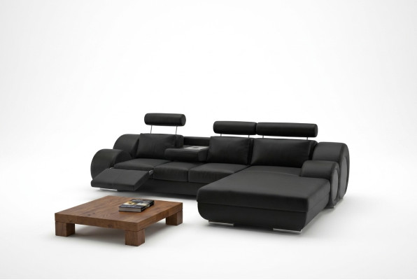 Designer Garnitur Wohnlandschaft Eckcouch Couch Sofa Polster Ledersofa Sofas Neu