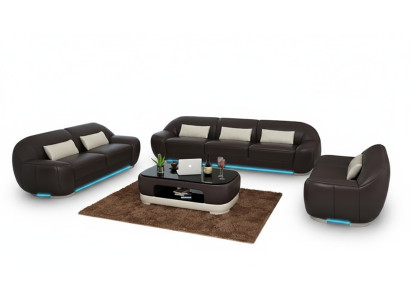 Ledersofa Couch Sofagarnitur Ecksofa Eck Garnitur Design Dekor Modern Sofa