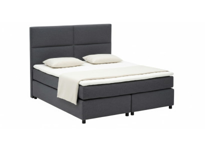 Continental Boxspring Bett Betten Textil Bett Polster Hoch Doppel Leder
