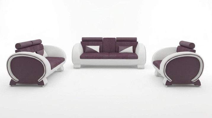 Sofagarnitur 3+2+1 Stoff Couch Desig Sofa Wohnlandschaft Polster Garnitur Textil