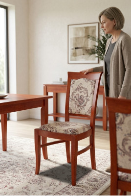 Massivholz Stuhl Esszimmerstuhl Designer Leder Stuhl Stühle Esszimmerstühle K13