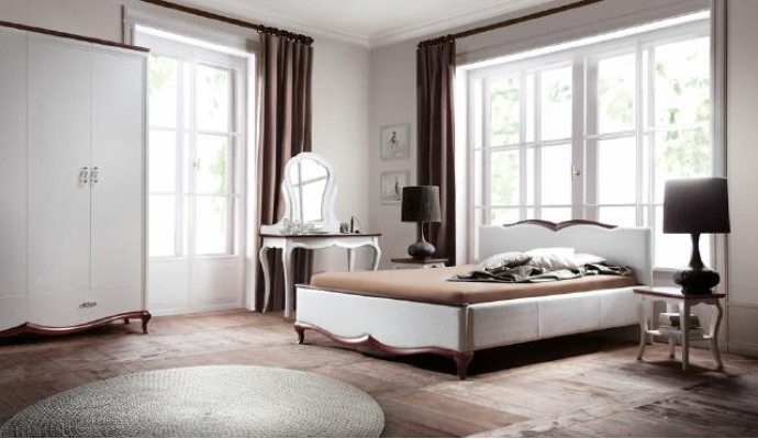 Chesterfield Bett Textil Stoff Betten Ehe Ehe Doppelbett Polster Schlafzimmer