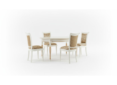 Esszimmer Stuhl Set Essgruppe Tisch Massiv Holz Echtholz 4 Stühle mit Tisch Neu
