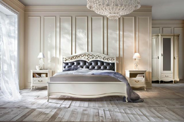 Königliches Bett Ehebett Doppelbett Chippendale Klassisches - MODEL V-A-N