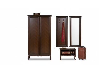 Diele Garderobe Set Echtes Holz Flur Wandgarderobe Italienische Möbel Garderoben