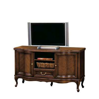 4tlg Wohnzimmer Möbel Set Italienischer Stil Kommode Vitrine RTV Chippendale