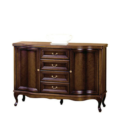 Klassisches Esszimmer Vitrine Kommode Stühle Tisch Chippendale Wohnzimmer 10tlg