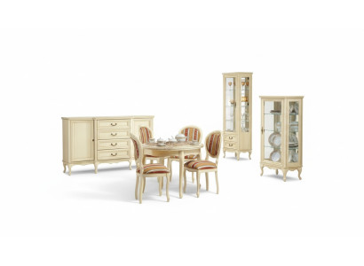 Klassisches Esszimmer Kommode Tisch Stühle Vitrine König Chippendale Wersal1