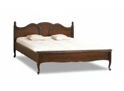 Klassisches Bett Doppelbett Betten Leder Textil Echtes Antik Stil Holz