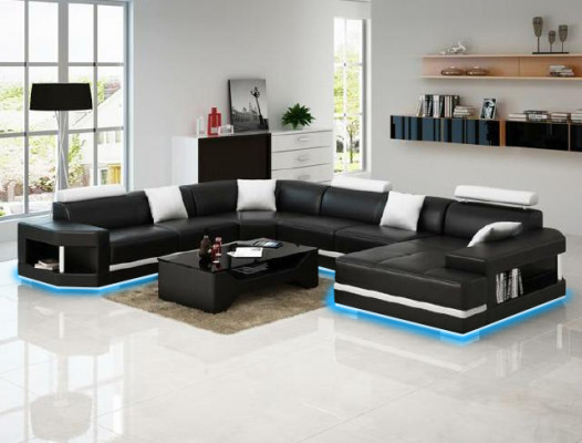 Ecksofa Polster Wohnlandschaft Couch Sofa Wohnlandschaft UForm Sitz Ecke PH2673