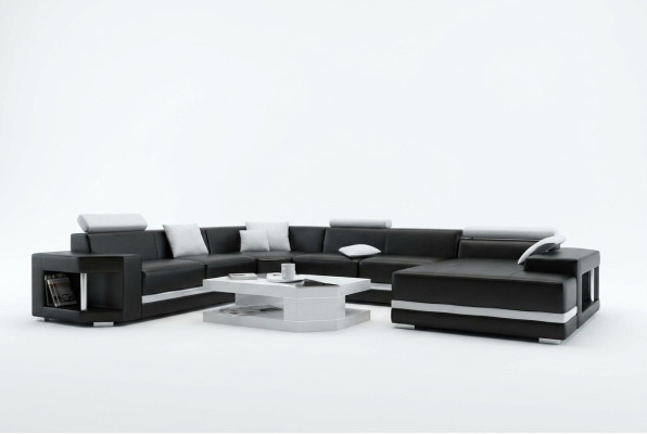 Ecksofa Polster Wohnlandschaft Couch Sofa Wohnlandschaft UForm Sitz Ecke PH2673