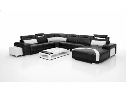 Ecksofa Polster Wohnlandschaft Couch Sofa Wohnlandschaft UForm Sitz Ecke PH739C