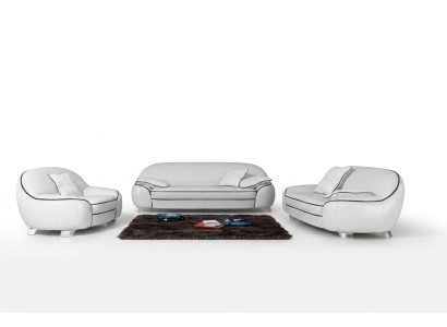 Sofagarnitur Couch Polster Sofa Set 3+2+1 Leder Couchen Sofas Komplett 2705