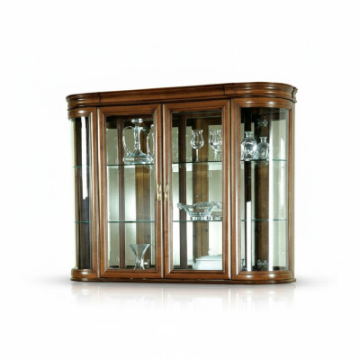 Echtholz Vitrine Hängevitrine Wandvitrine Klassischer Designer Spiegel - Z-W3