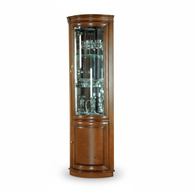 Klassische Vitrine Vitrinenschrank Rustikal Schrank Glasschrank Vitrinen Z-WN