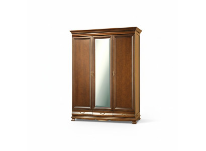 Klassische Schränke Schrank Schrankwand Kleiderschrank Holzschrank - Model N-3D