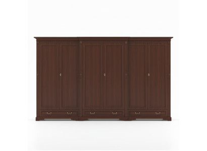 Klassische Schränke Schrank Schrankwand Kleiderschrank Massiv Kolonial Stil O6D