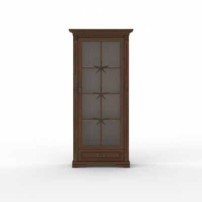 Klassische Vitrine Vitrinenschrank Vitrinen Glasschrank Schrank Kolonial OW1A 