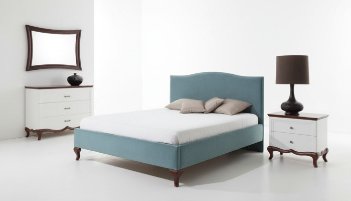 Designer Bett Betten Ehebett Doppelbett Polsterbett Lederbett - Model CL-2