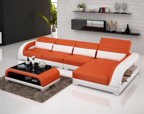 Ledersofa Couch Sofa Wohnlandschaft Eck Modern Ecksofa Design Garnitur