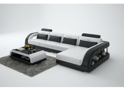 Ledersofa Couch Wohnlandschaft Eck Modern Ecksofa Design Sofa Garnitur