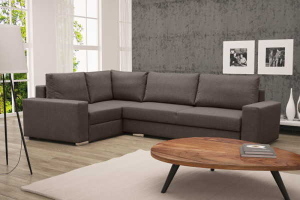 Sofa Schlafsofa Designer Sofa mit Bettfunktion Bettkasten Ecksofa Couch / NEU