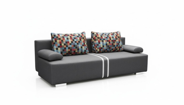 Schlafsofa 3-Sitzer mit Schlaffunktion, Bettkasten und Klappcouch - Designer Sofa